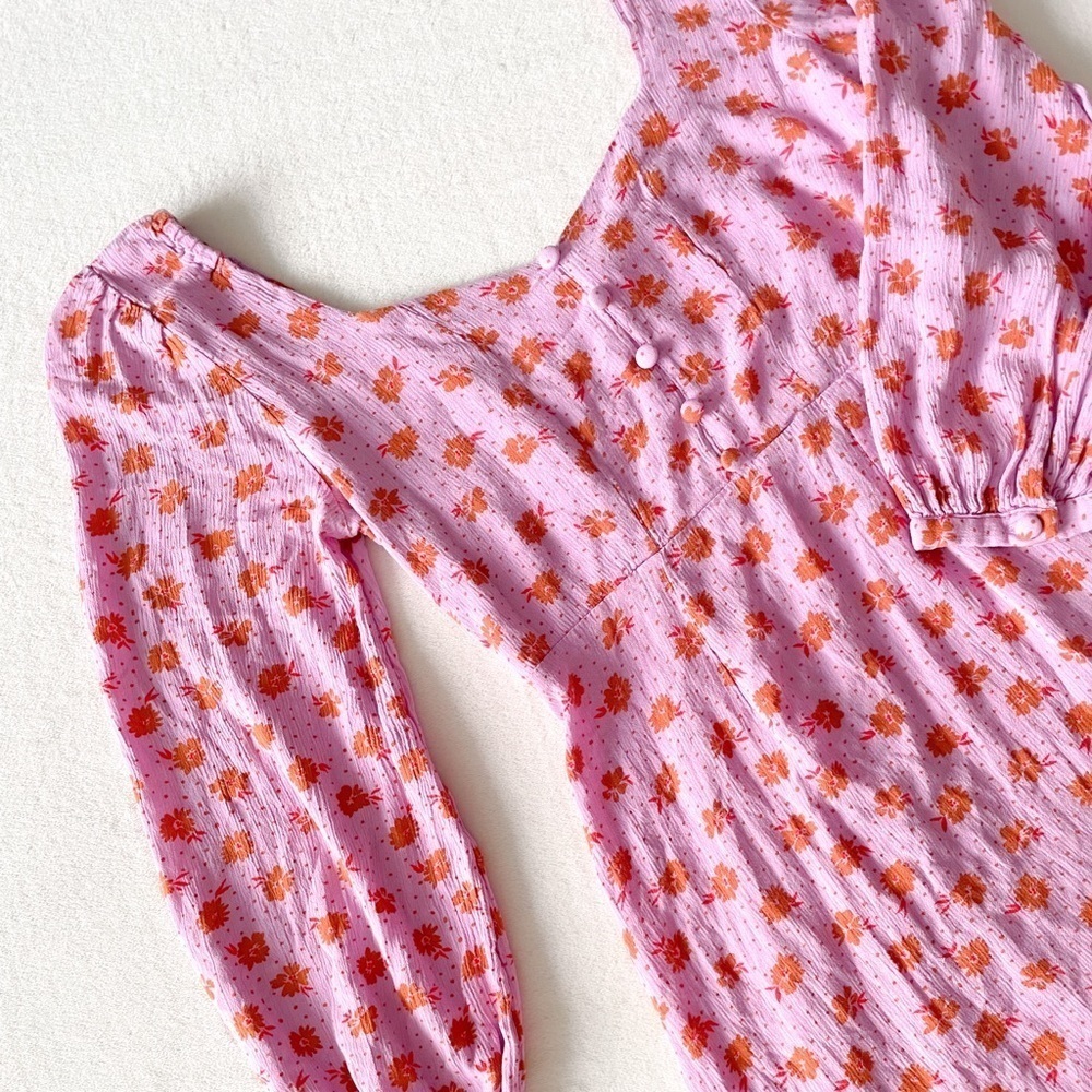 Billabong Floral Puff Sleeve Dress